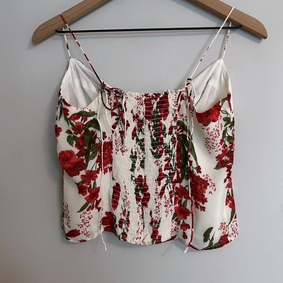 Reformation Liza Top Georgette Floral - Picture 4 of 7